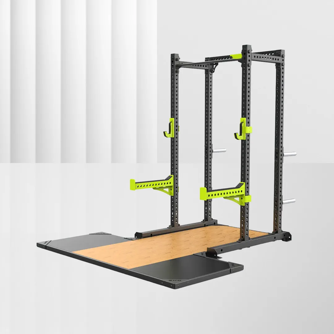 ALIRON Half Rack with Weightlifting Platform
