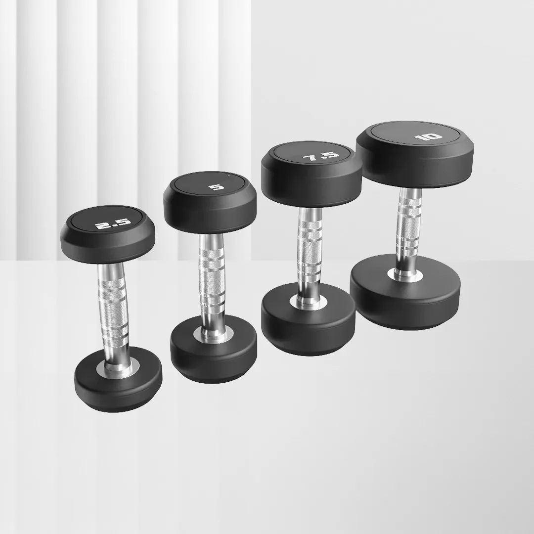 IRONFIT Pro-Style Rubber Dumbbell