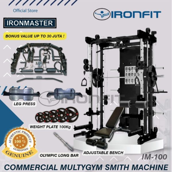 Commercial Multi Gym Smith Machine - IRONMASTER